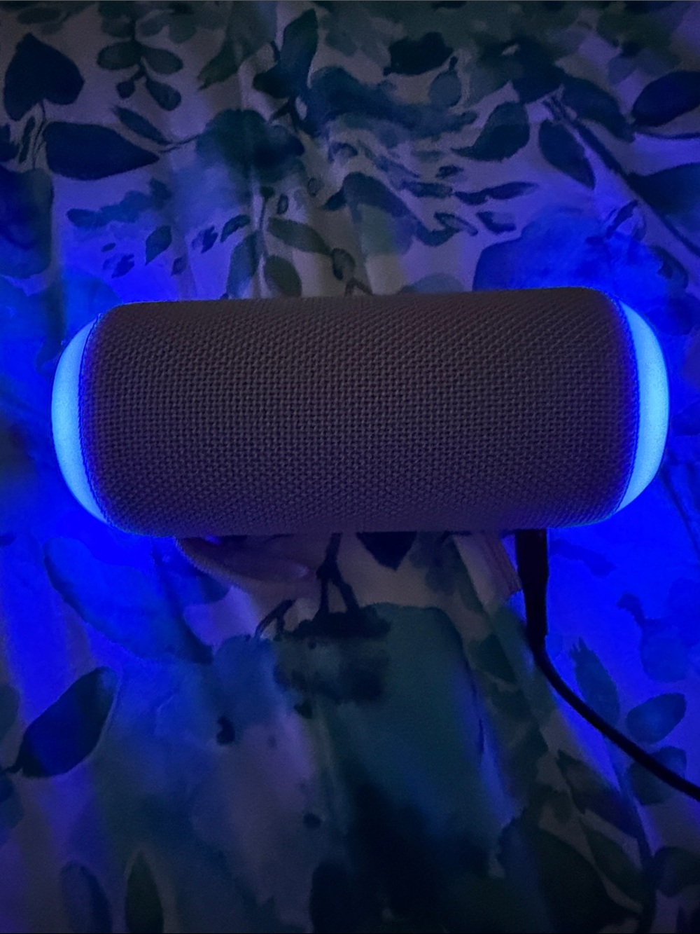 Portable Bluetooth Speaker with LED Lights - Gray